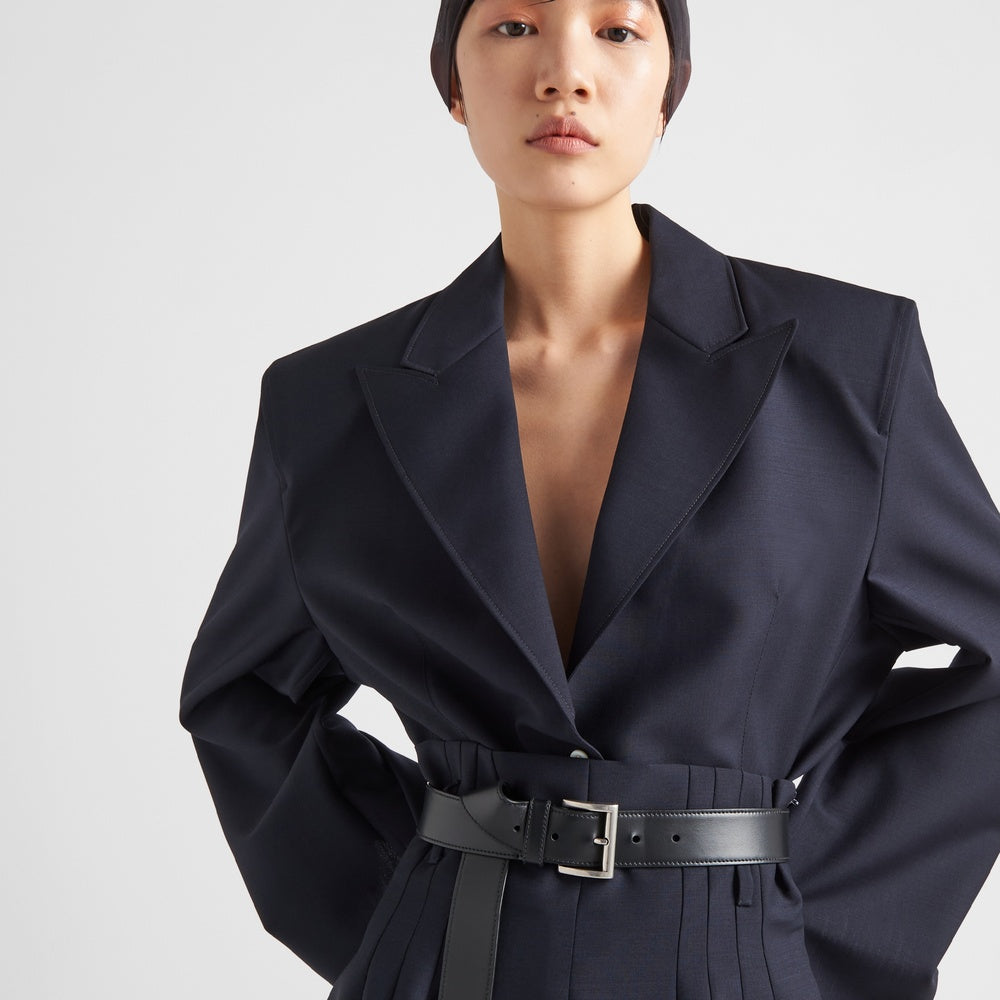 Single-breasted mohair jacket