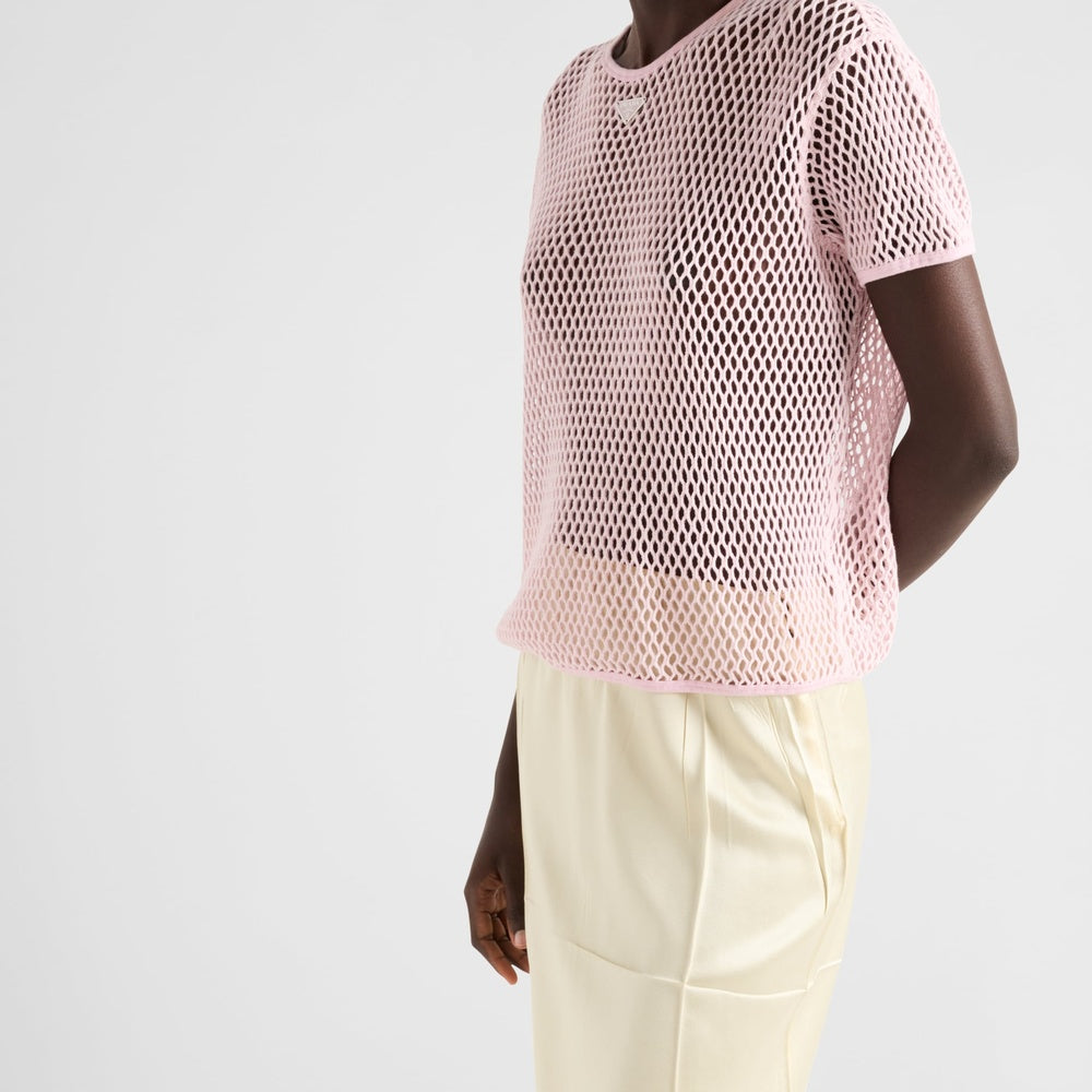 Cotton mesh top
