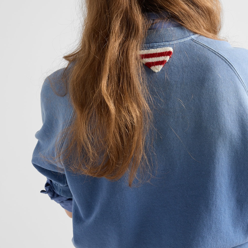 Cotton crew-neck sweatshirt