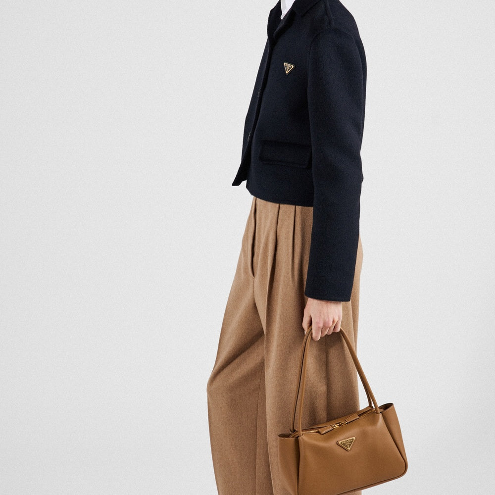 Camel-hair pants