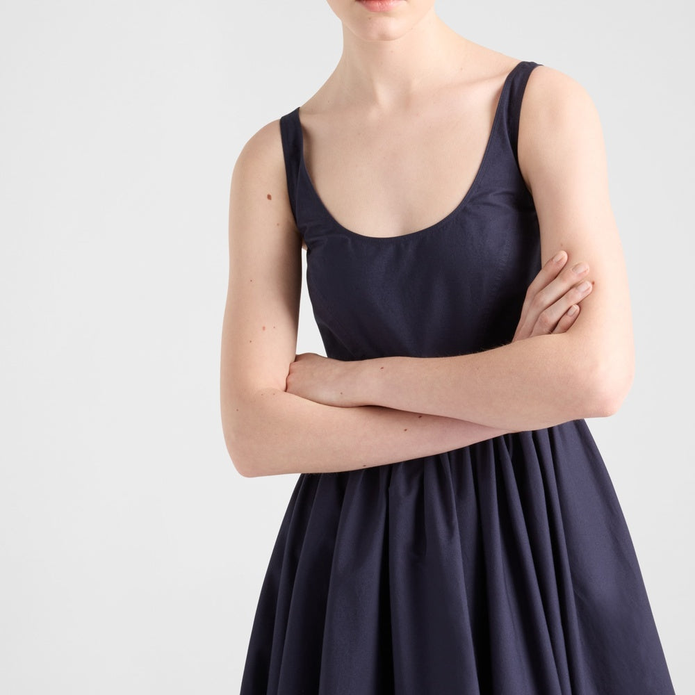 Cotton canvas dress