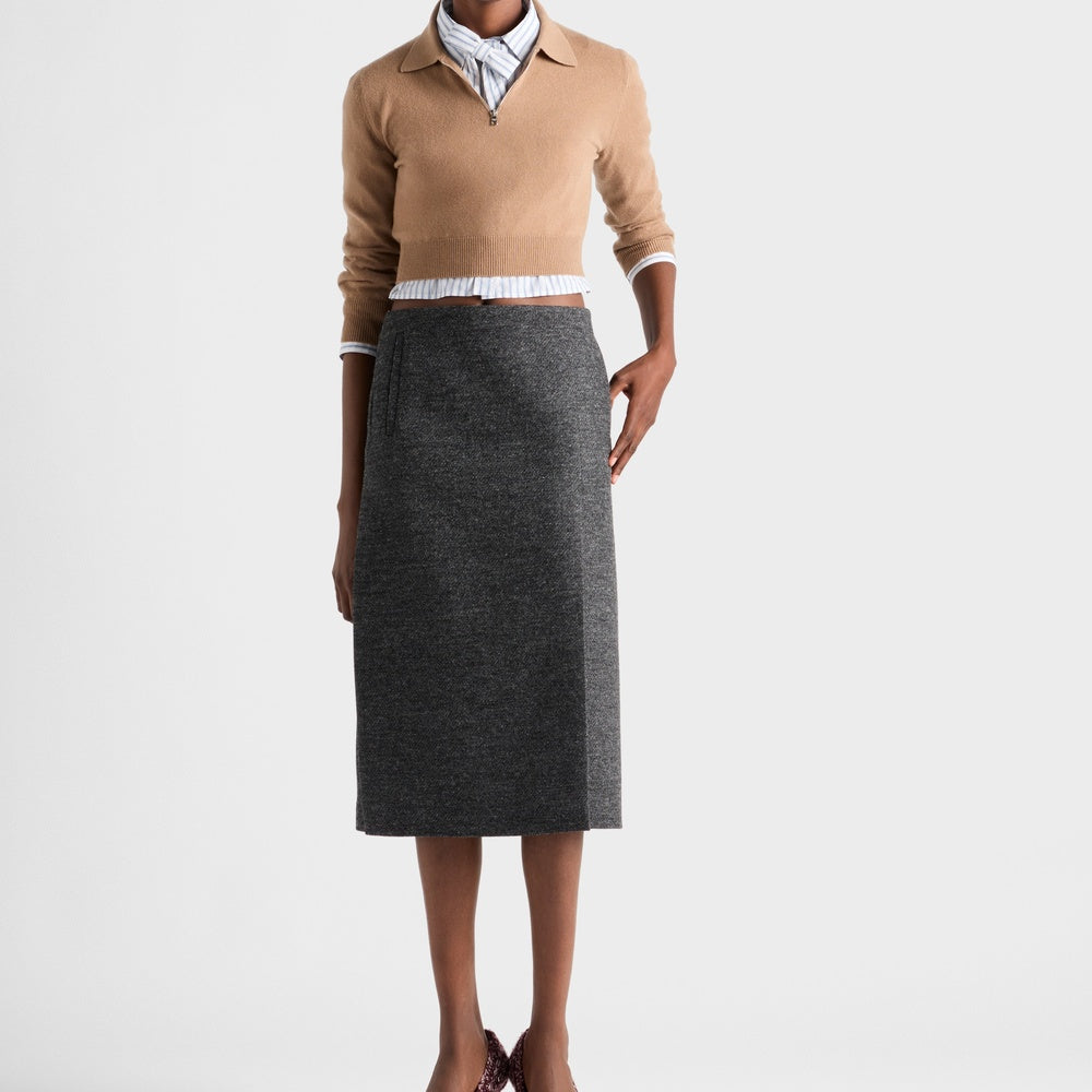 Cashmere polo sweater