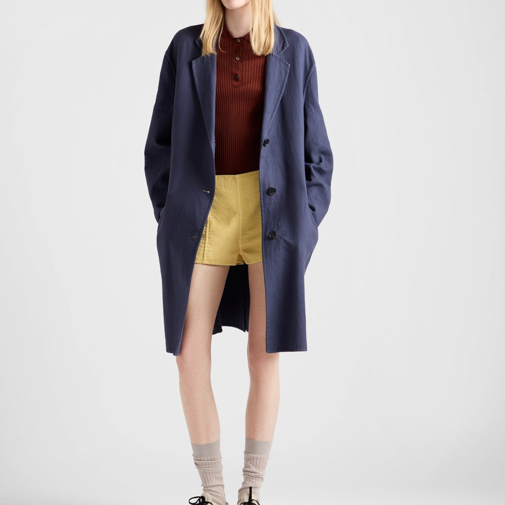 Cotton polo sweater