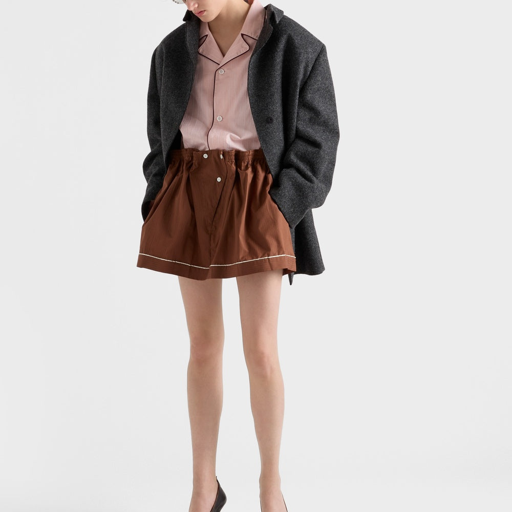 Cotton miniskirt