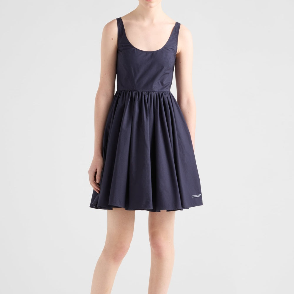Cotton canvas dress