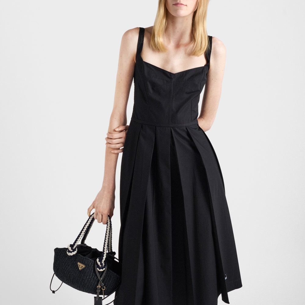Cotton canvas dress