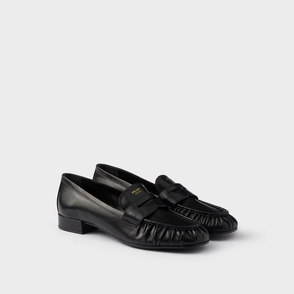 Leather loafers
