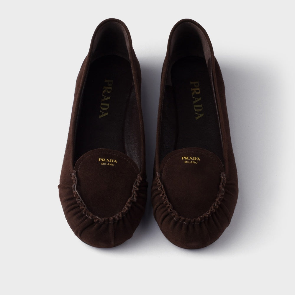 Suede ballerinas