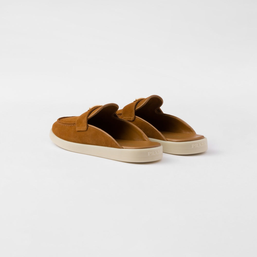 Suede mules