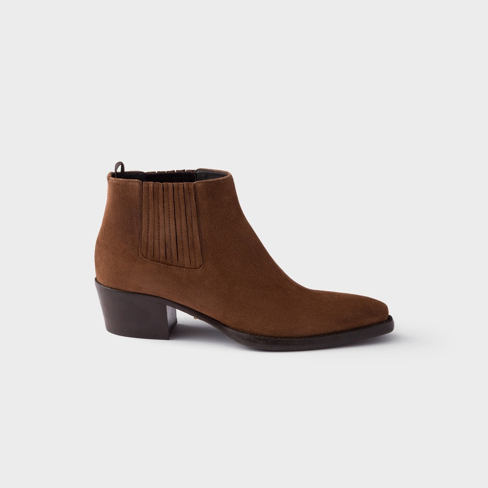 Suede booties