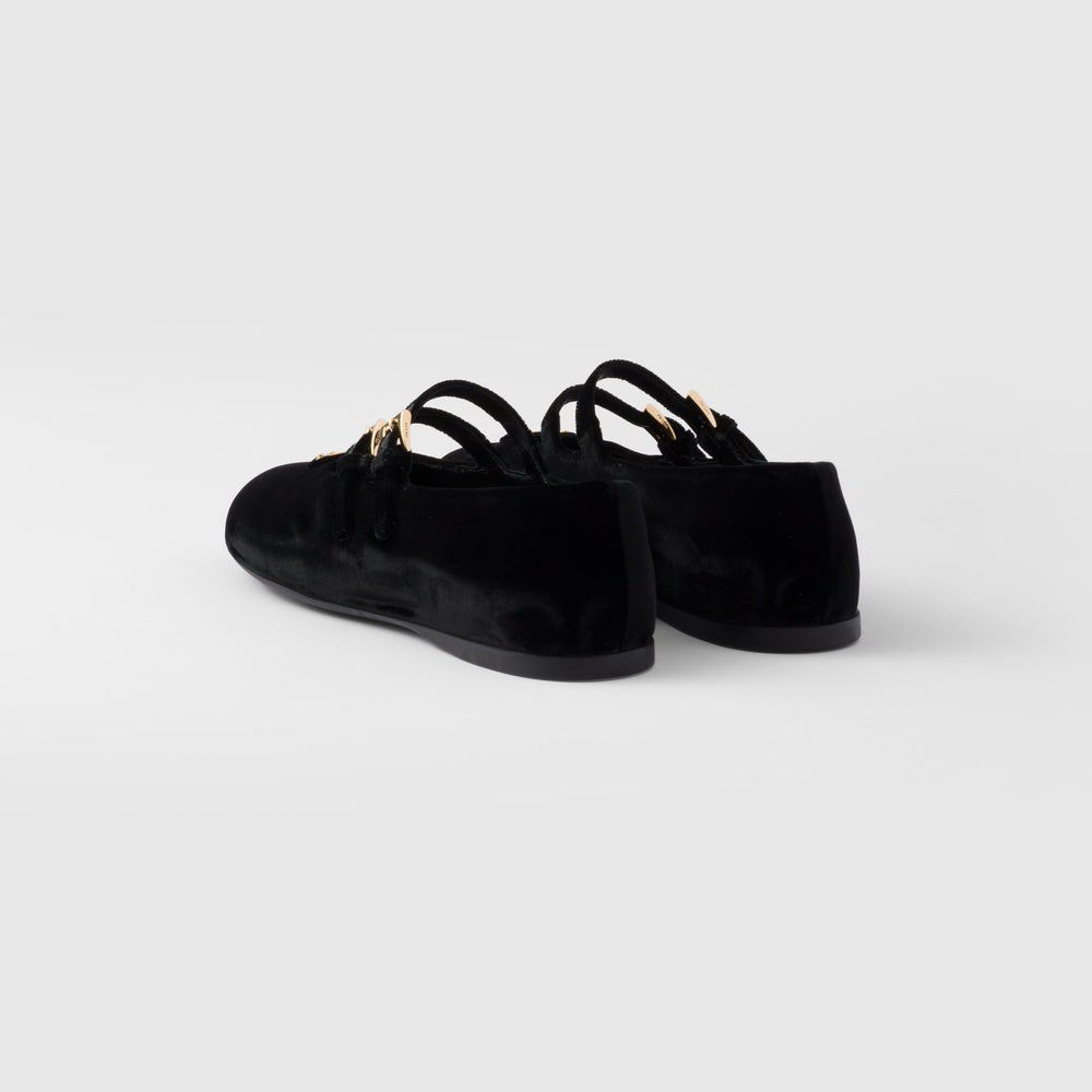 Velvet ballerinas