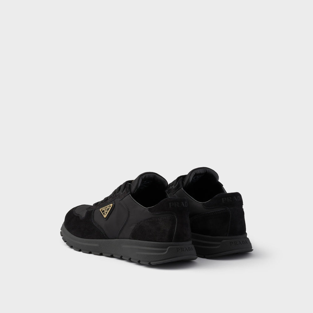 Prax 2.0 Re-Nylon and suede sneakers