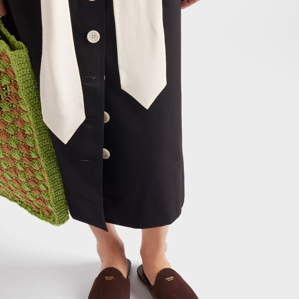 Suede mules