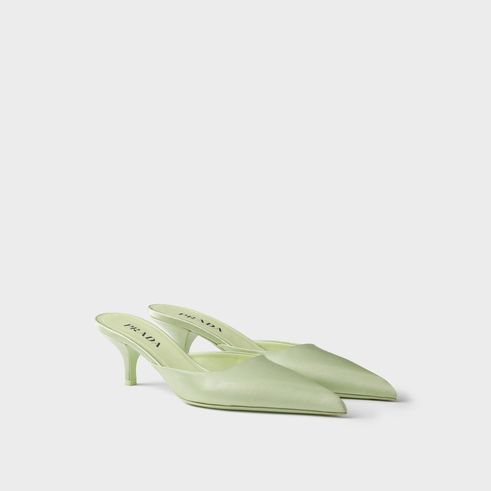 Satin mules