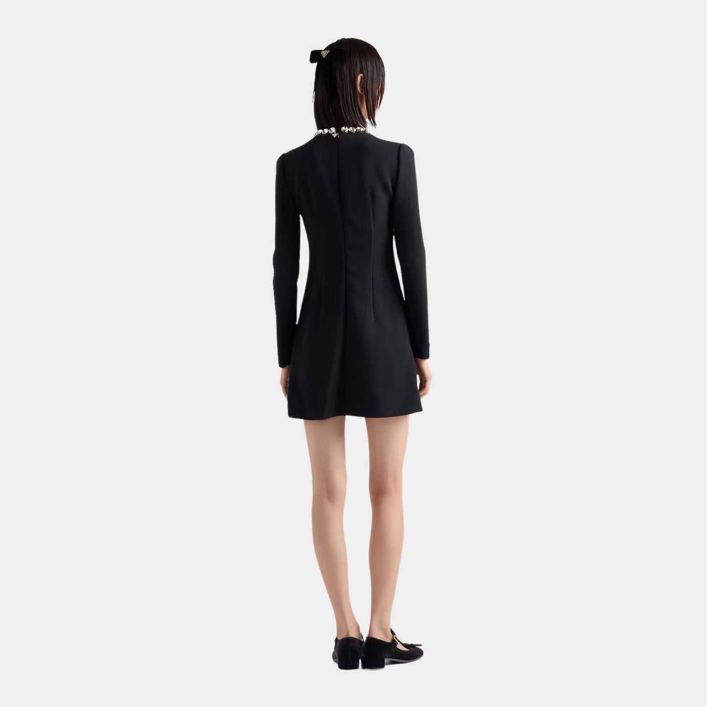 Embroidered Sablè Compact Mini Dress