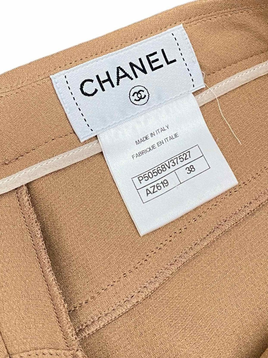CHANEL Beige Size US 6 Pants