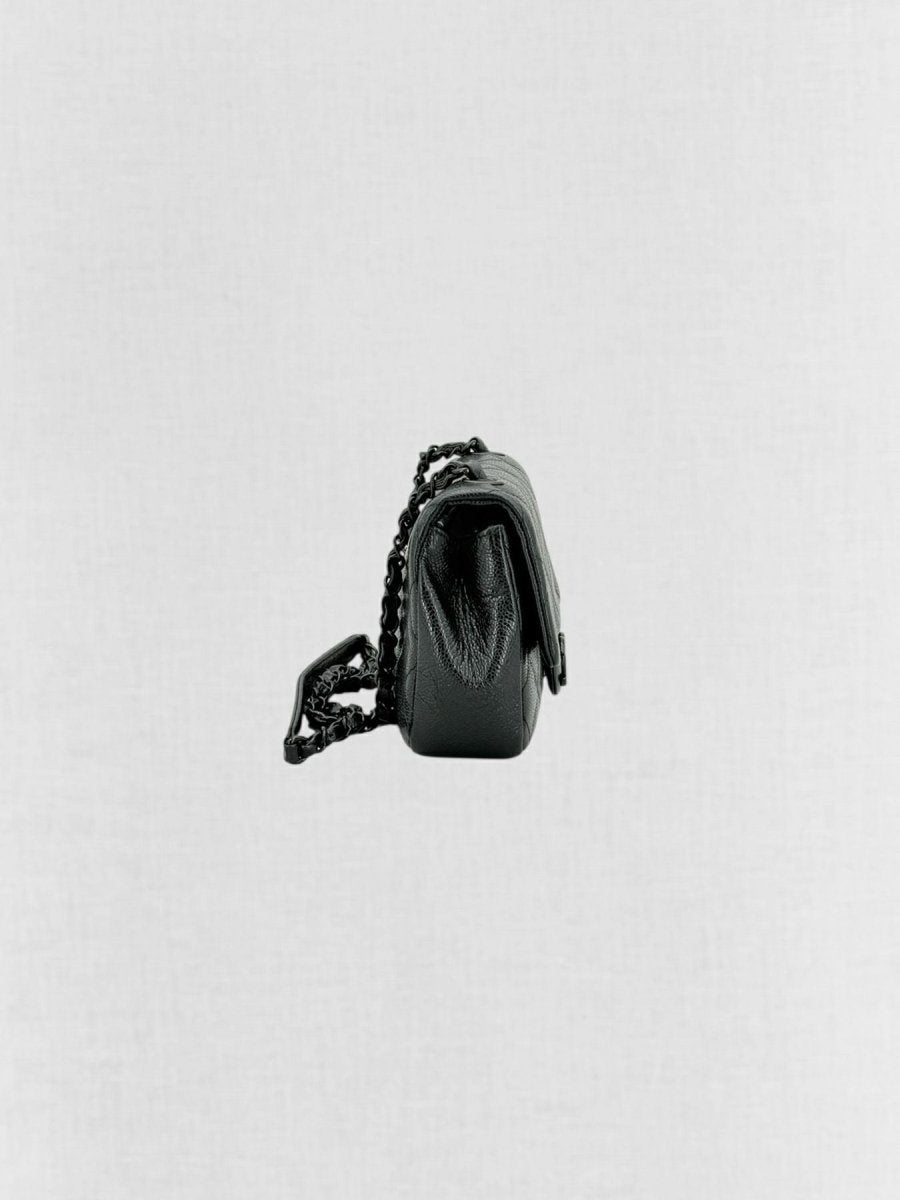 CHANEL Square Flap Black Quilted Crossbody