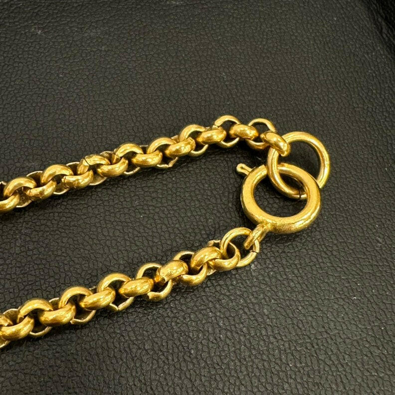 Chanel Vintage Gold Flower Pendant Necklace, -Inch Chain