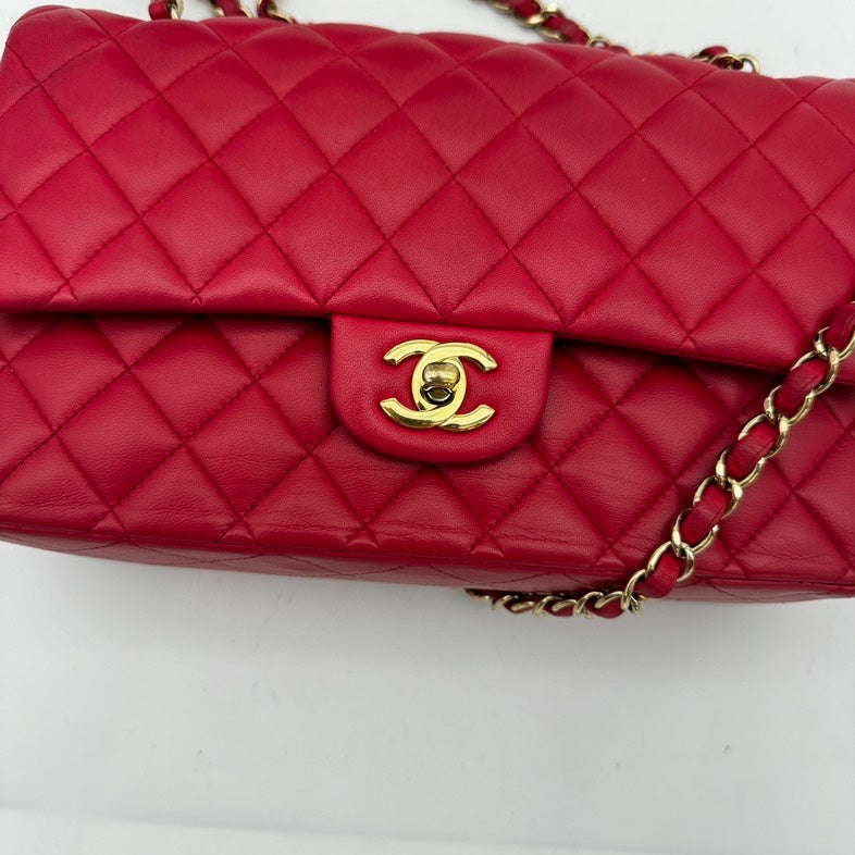 Chanel Lambskin Classic Double Flap Bag Pink Series
