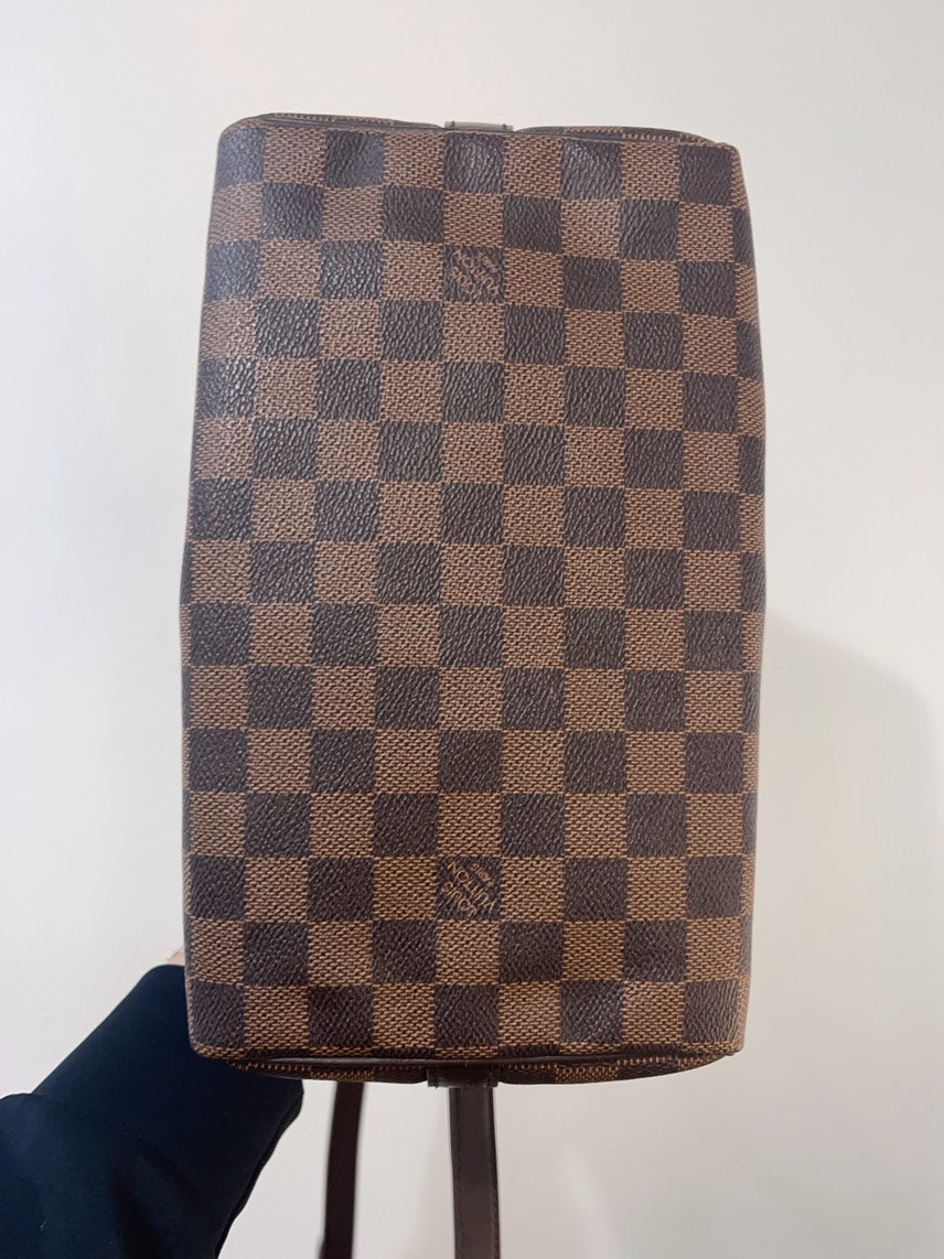 Louis Vuitton Speedy 25 Damier Ebene Brown Handbag