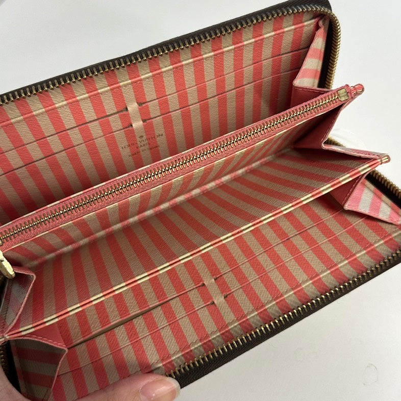 Louis Vuitton Damier Ebene Long Wallet Multicolor Canvas 2401