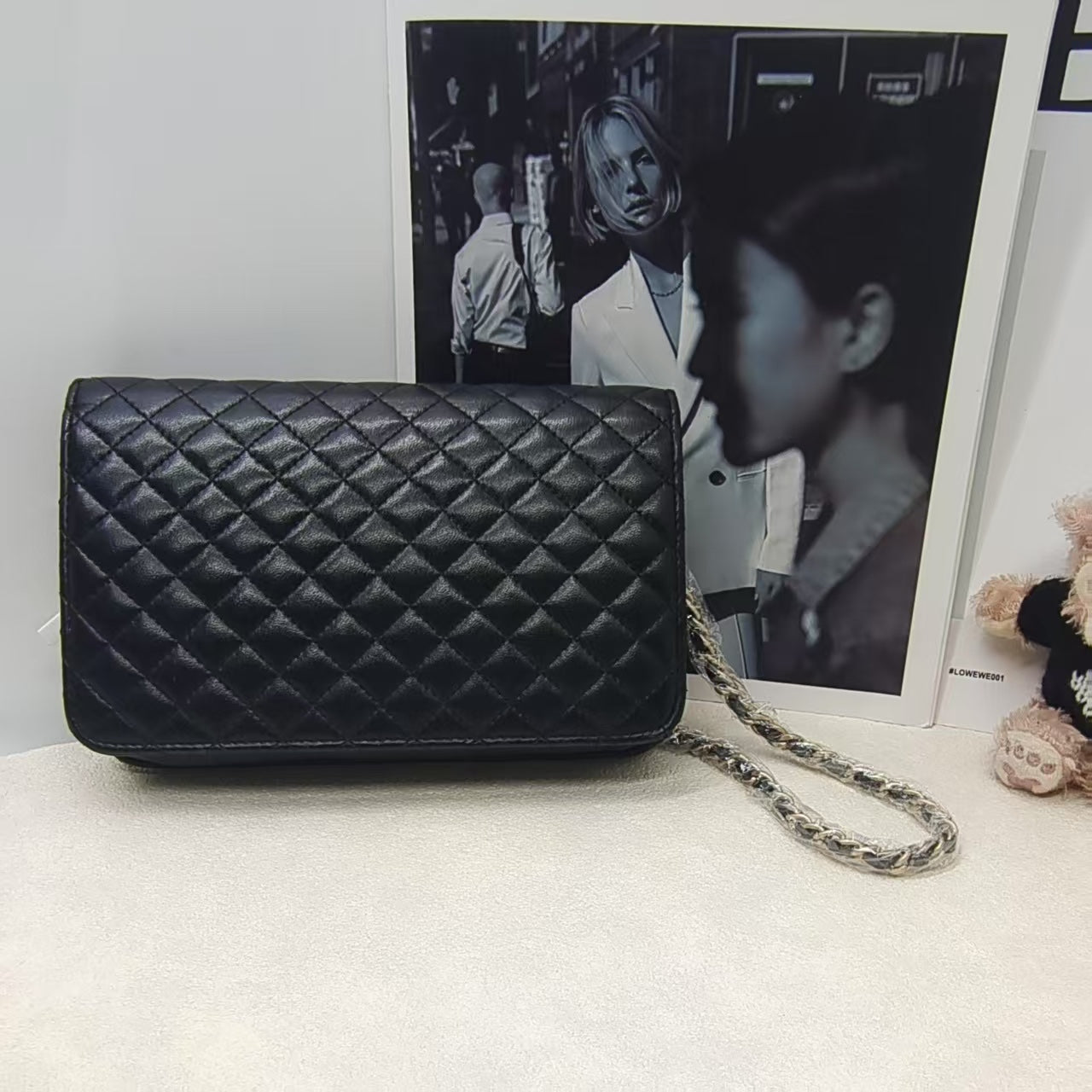 Chanel WOC Black Quilted Leather Crossbody Bag