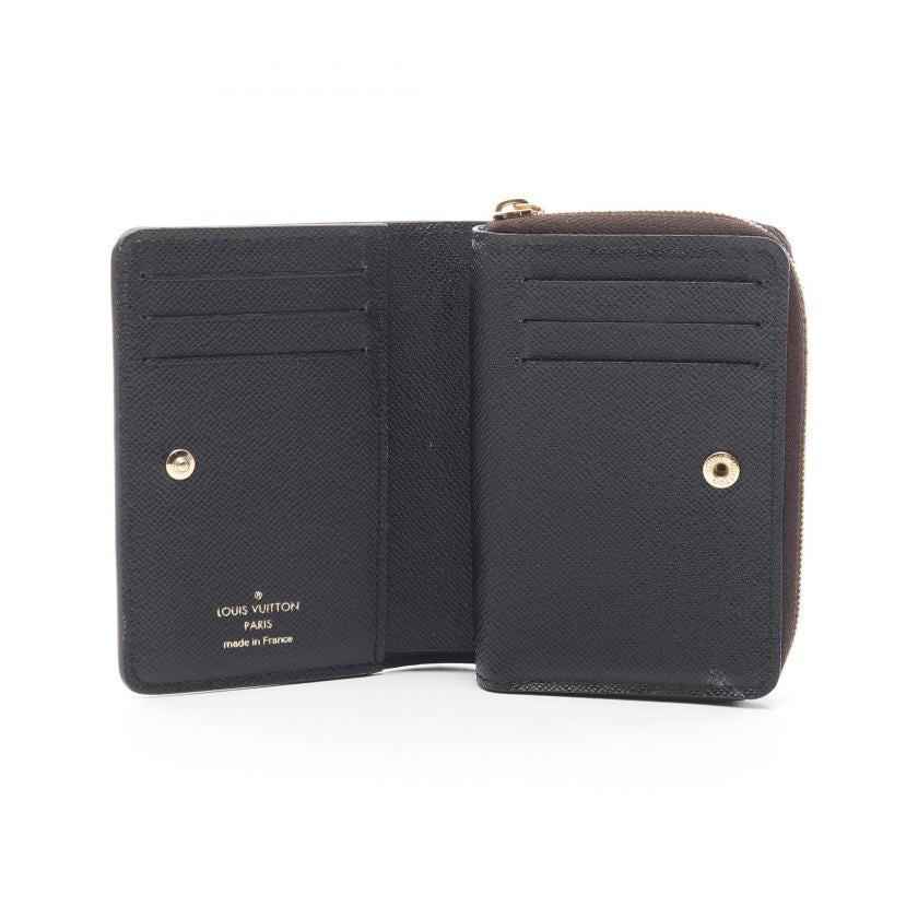 LOUIS VUITTON Portefeuil Roux Monogram Reverse Bi-fold Wallet PVC Leather Brown 977778