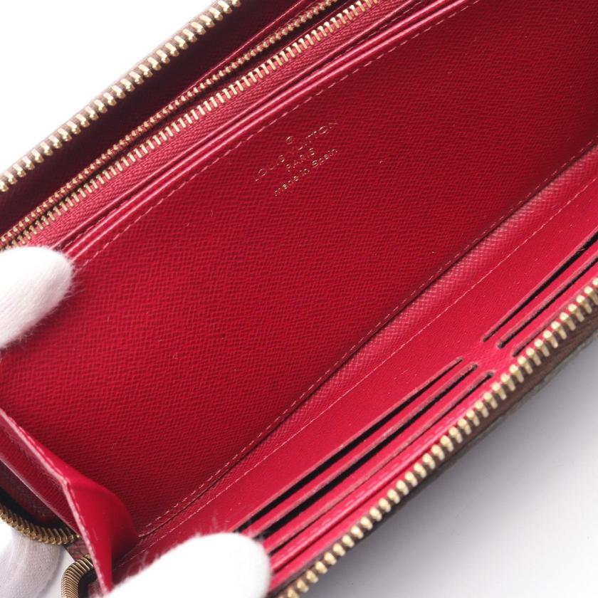 LOUIS VUITTON Zippy Wallet Monogram Fuchsia Round Zipper Long Wallet PVC Brown Pink Purple 975594
