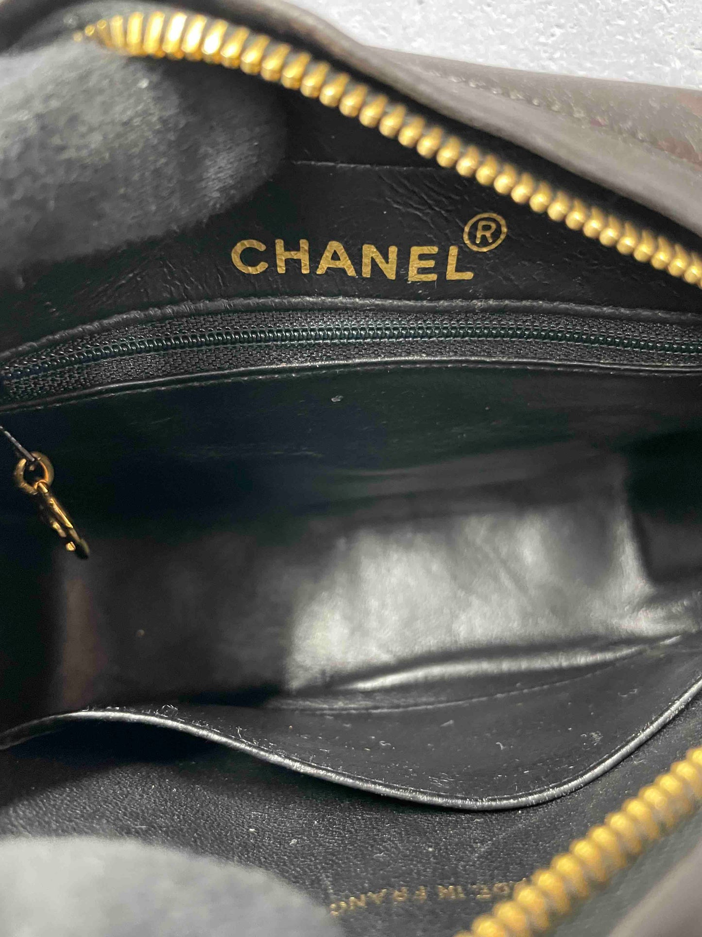 Chanel Camera Bag RE Black Quilted Leather Crossbody