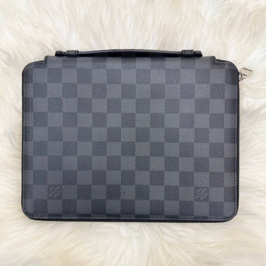 Louis Vuitton Graphite Damier iPad Essential Case - Designer Handbag