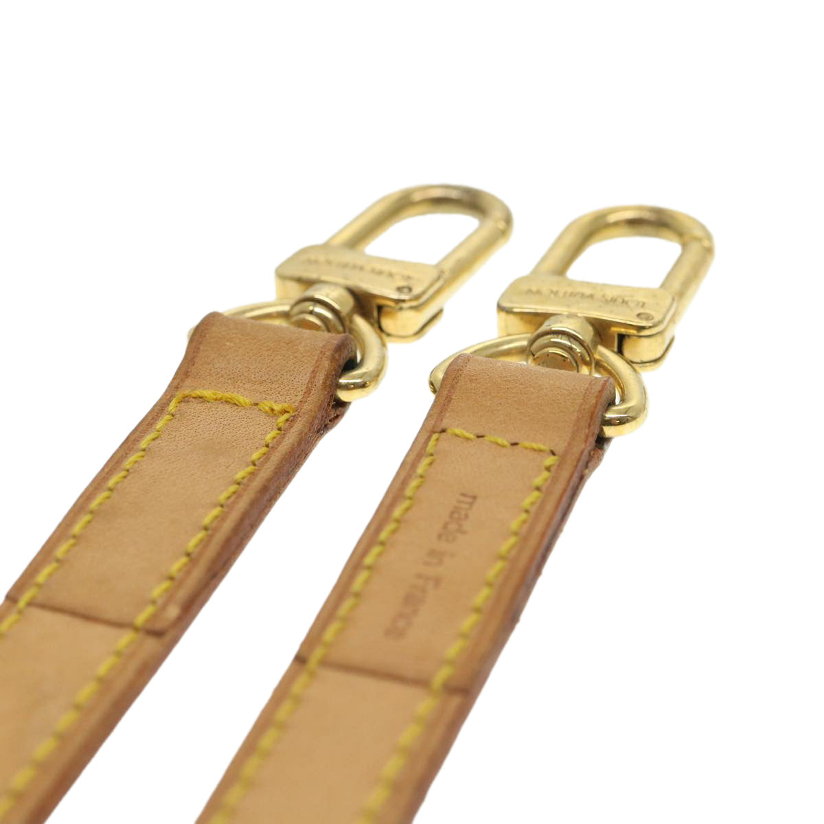 LOUIS VUITTON Shoulder Strap Leather 48"" Beige LV rd4596