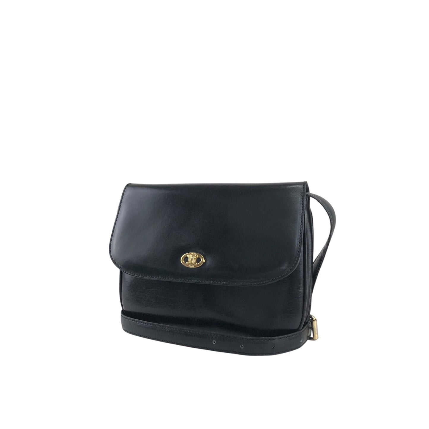 CELINE Shoulder bag Black Vintage 533ix8