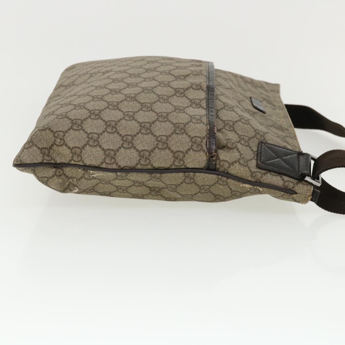 GUCCI GG Canvas Shoulder Bag Beige 141198 ro852