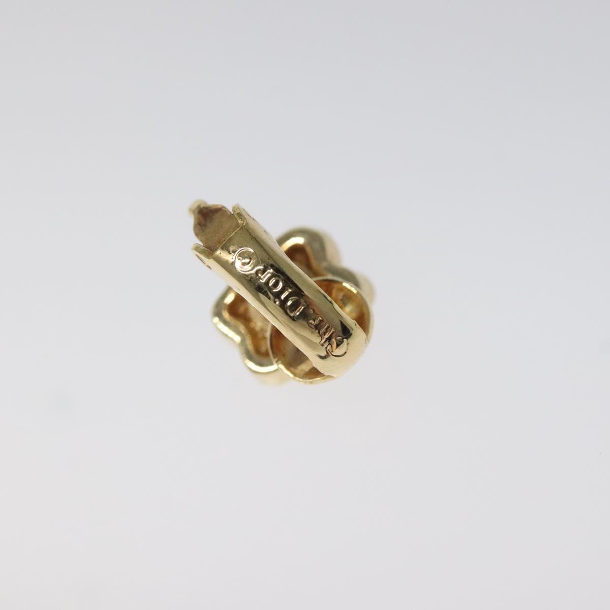 Christian Dior Vintage Clip-On Earrings Metal Gold Metal Earrings Jewelry ()