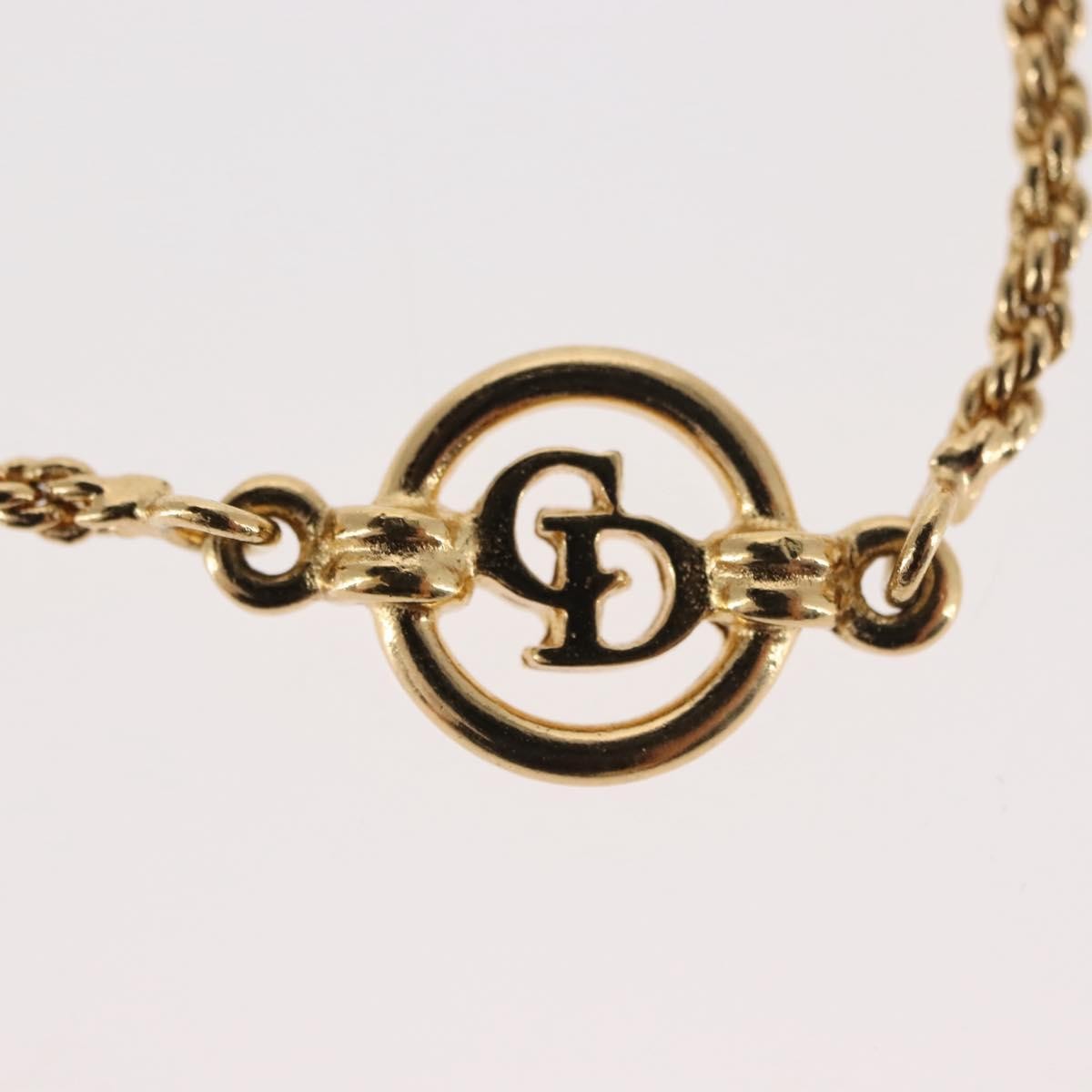 Christian Dior Vintage Logo Bracelet Metal Gold Metal Bracelet Jewelry ()