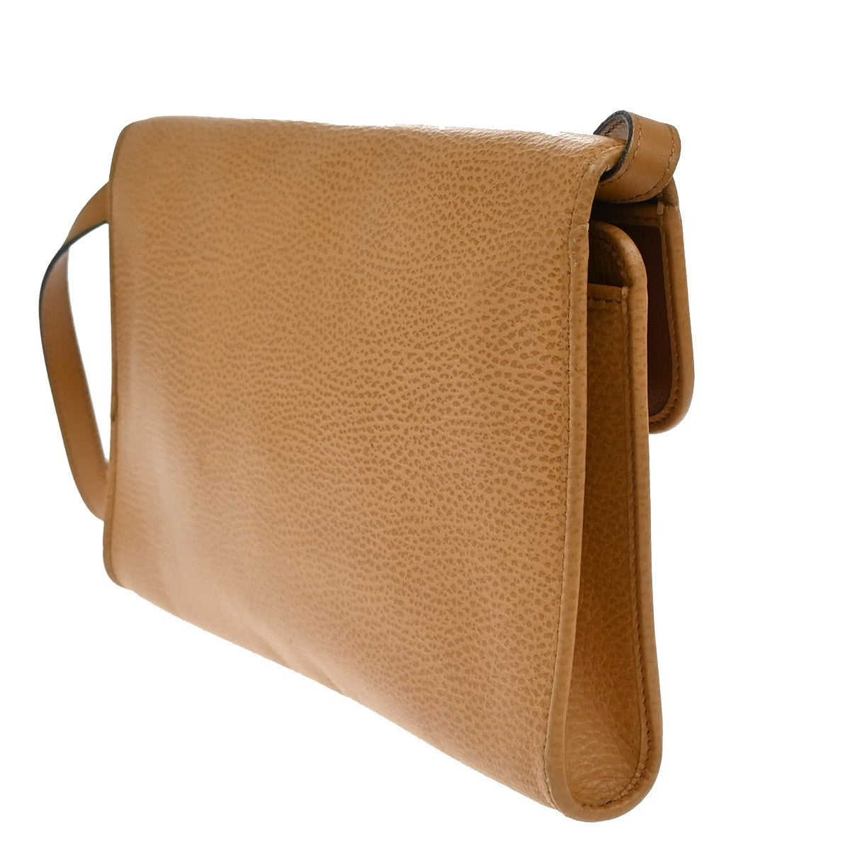 Christian Dior Vintage Cd Logo Shoulder Bag Leather Brown Leather Shoulder Bag Bag ()