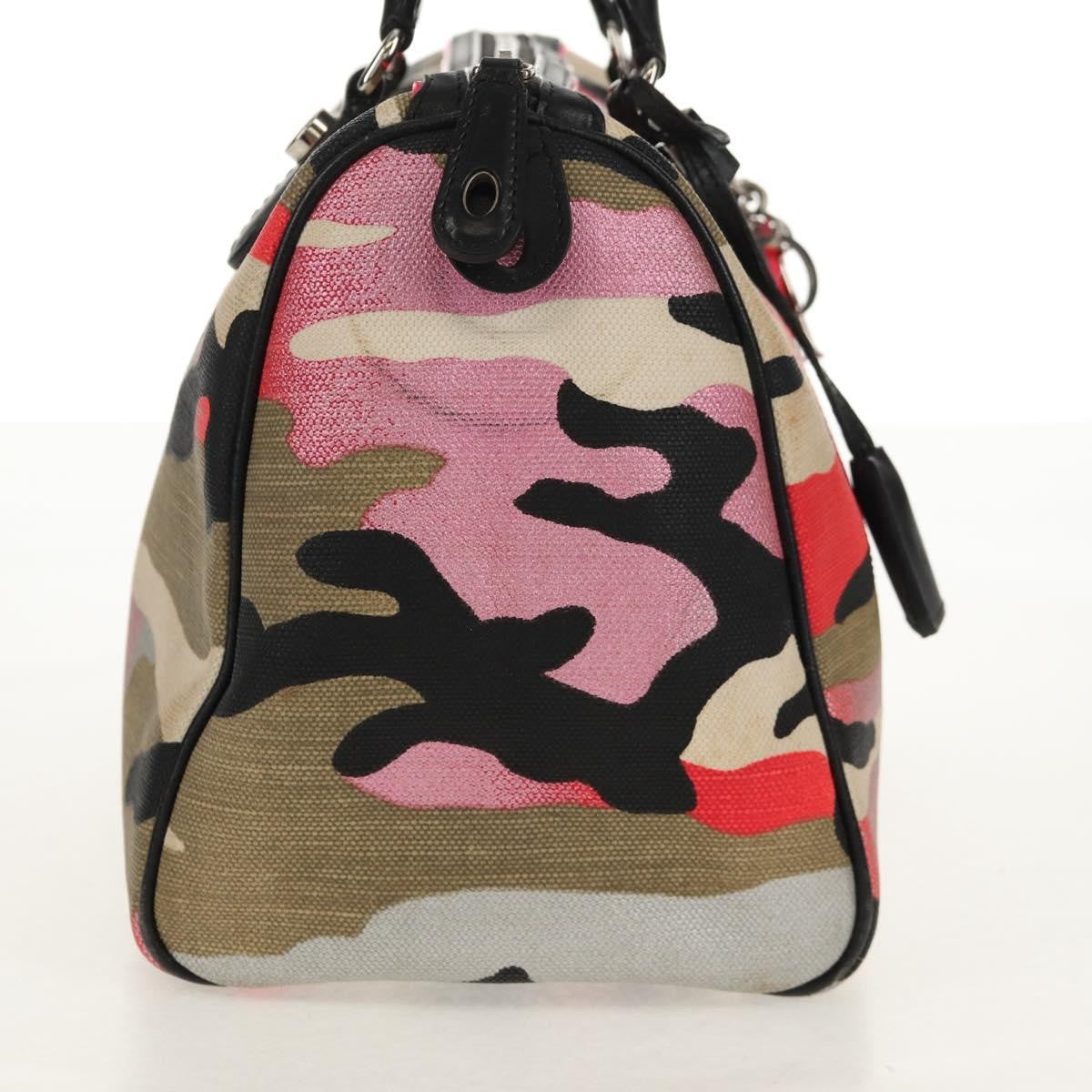 Christian Dior Polochon Satchel Limited Edition Anselm Reyle Camouflage Canvas Multicolour Canvas Travel Bag Bag ()