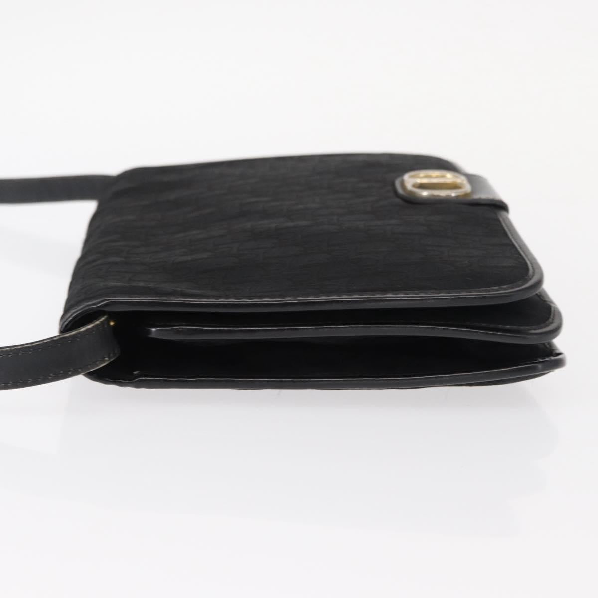Christian Dior Vintage Cd Trotter Shoulder Bag Canvas Black Canvas Shoulder Bag Bag ()