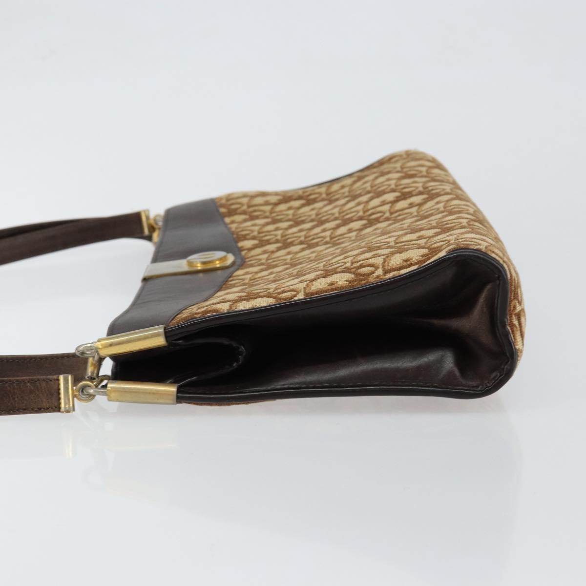 Christian Dior Vintage Trotter Shoulder Bag Canvas Brown Canvas Shoulder Bag Bag ()