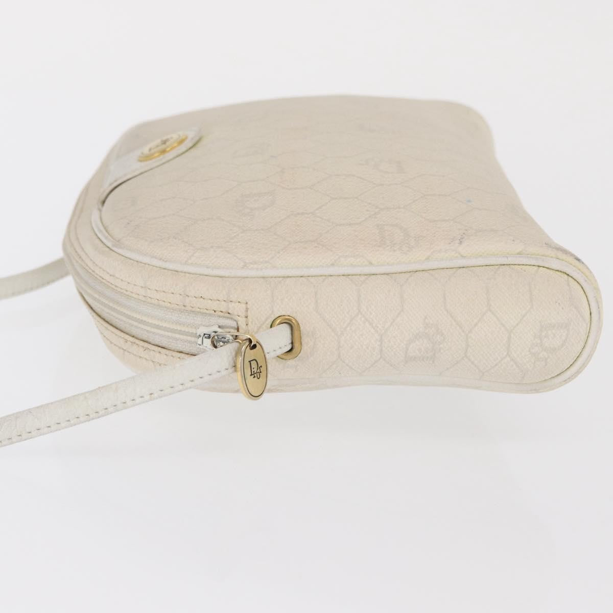 Christian Dior Vintage Honeycomb Shoulder Bag Canvas White Canvas Shoulder Bag Bag ()