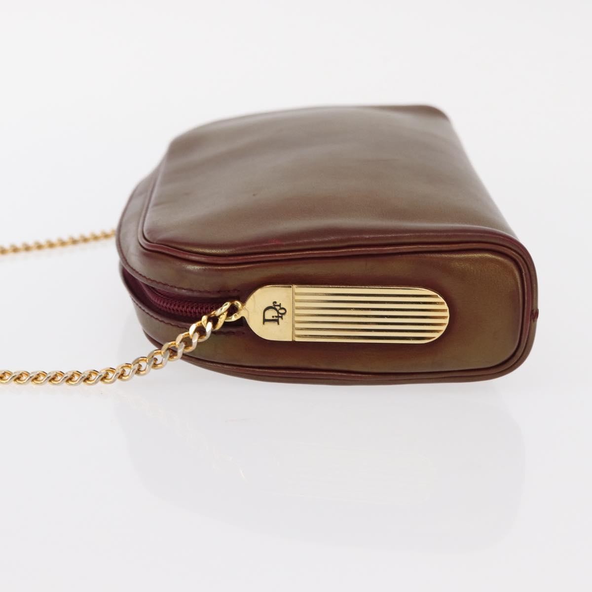 Christian Dior Vintage Shoulder Bag Leather Red Leather Shoulder Bag Bag ()
