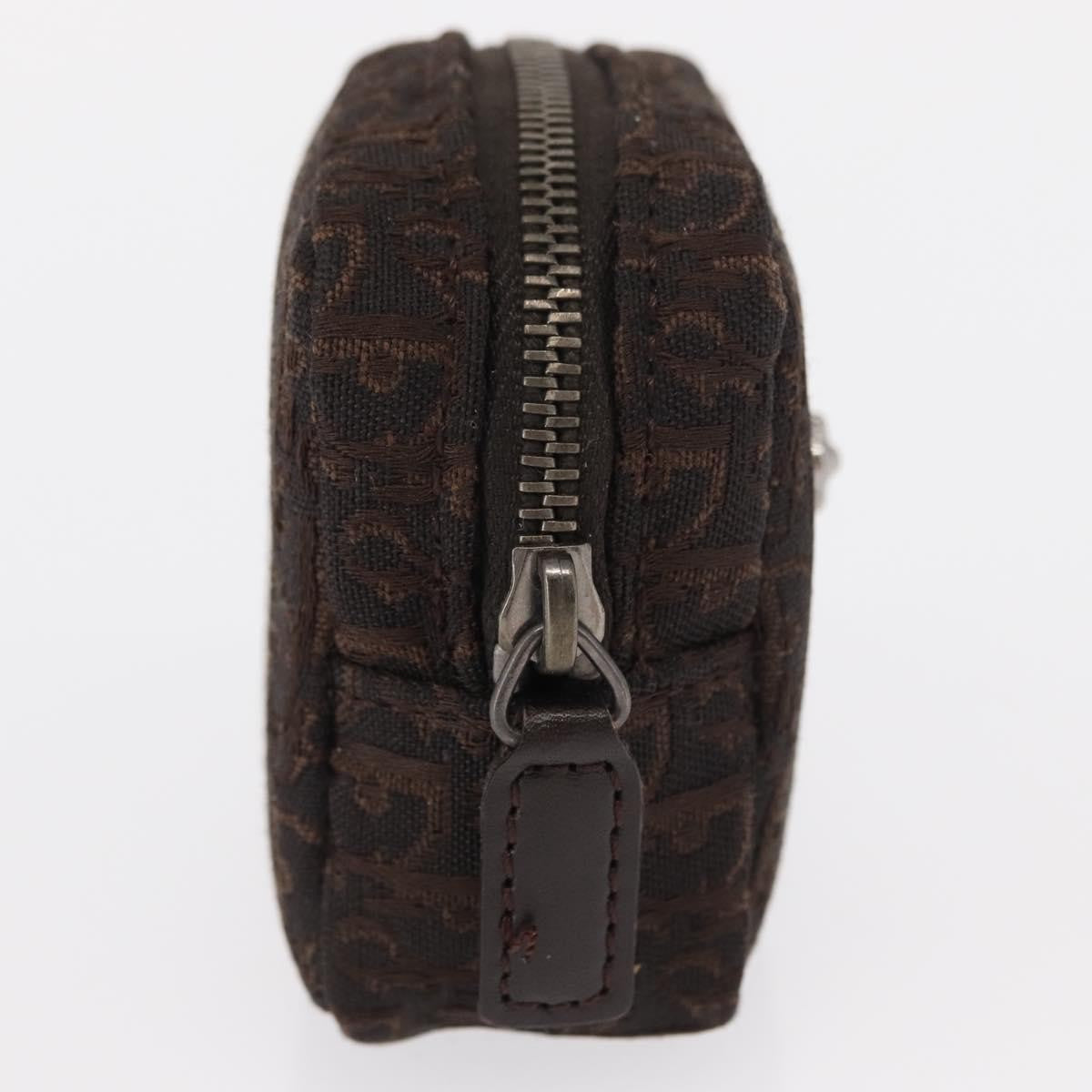 Christian Dior Vintage Trotter Pouch Canvas Brown Canvas Clutche & Pouche Bag ()