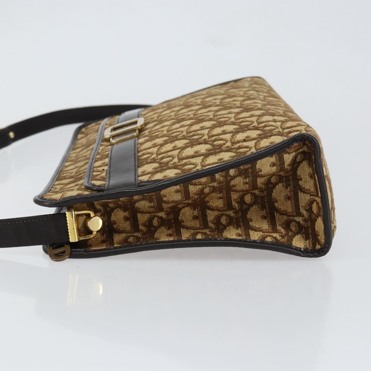 Christian Dior Trotter Shoulder Bag Canvas Beige Canvas Shoulder Bag Bag ()