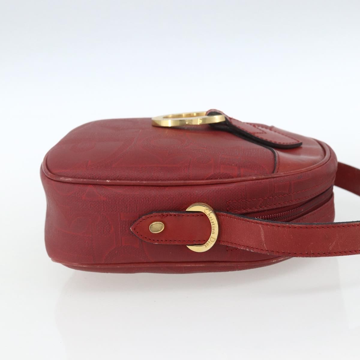 Christian Dior Trotter Shoulder Bag Canvas Red Canvas Shoulder Bag Bag ()