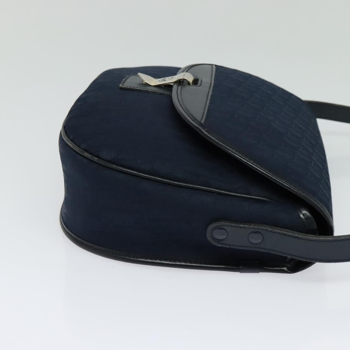 Christian Dior Vintage Trotter Shoulder Bag Canvas Navy Canvas Shoulder Bag Bag ()