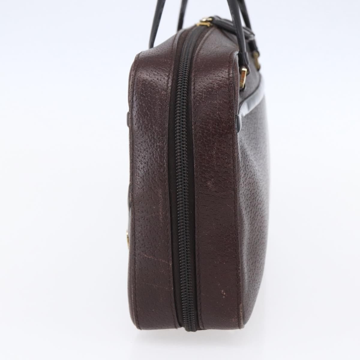 Christian Dior Vintage Cd Handbag Leather Brown Leather Handbag ()