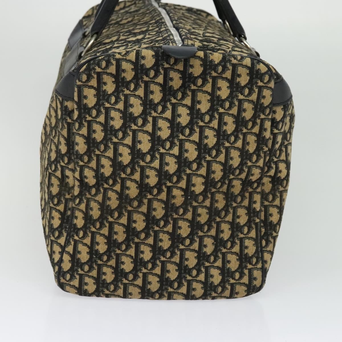 Christian Dior Vintage Trotter Boston Bag Diorissimo Canvas Navy Canvas Travel Bag Bag ()