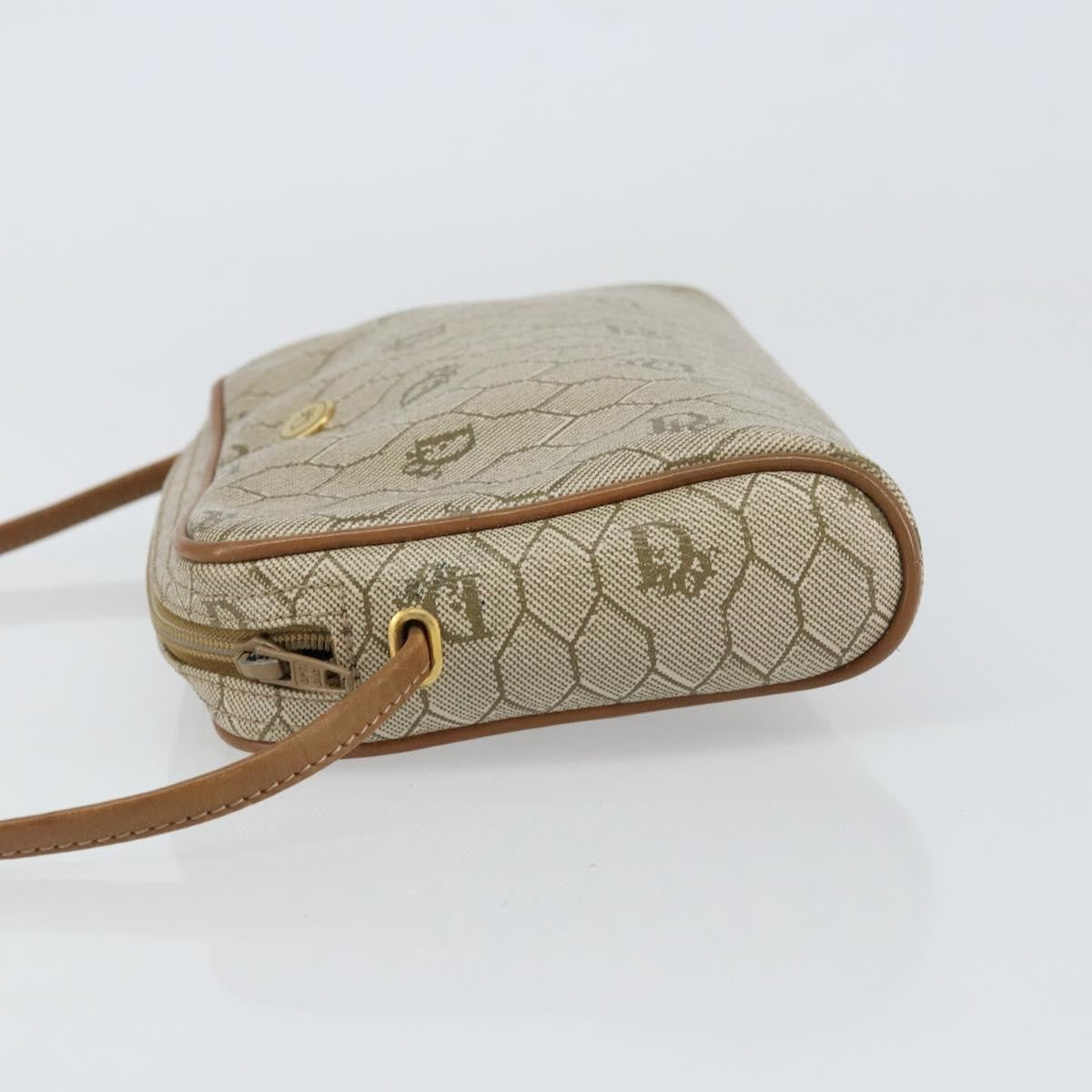 Christian Dior Vintage Honeycomb Shoulder Bag Canvas Beige Canvas Shoulder Bag Bag ()