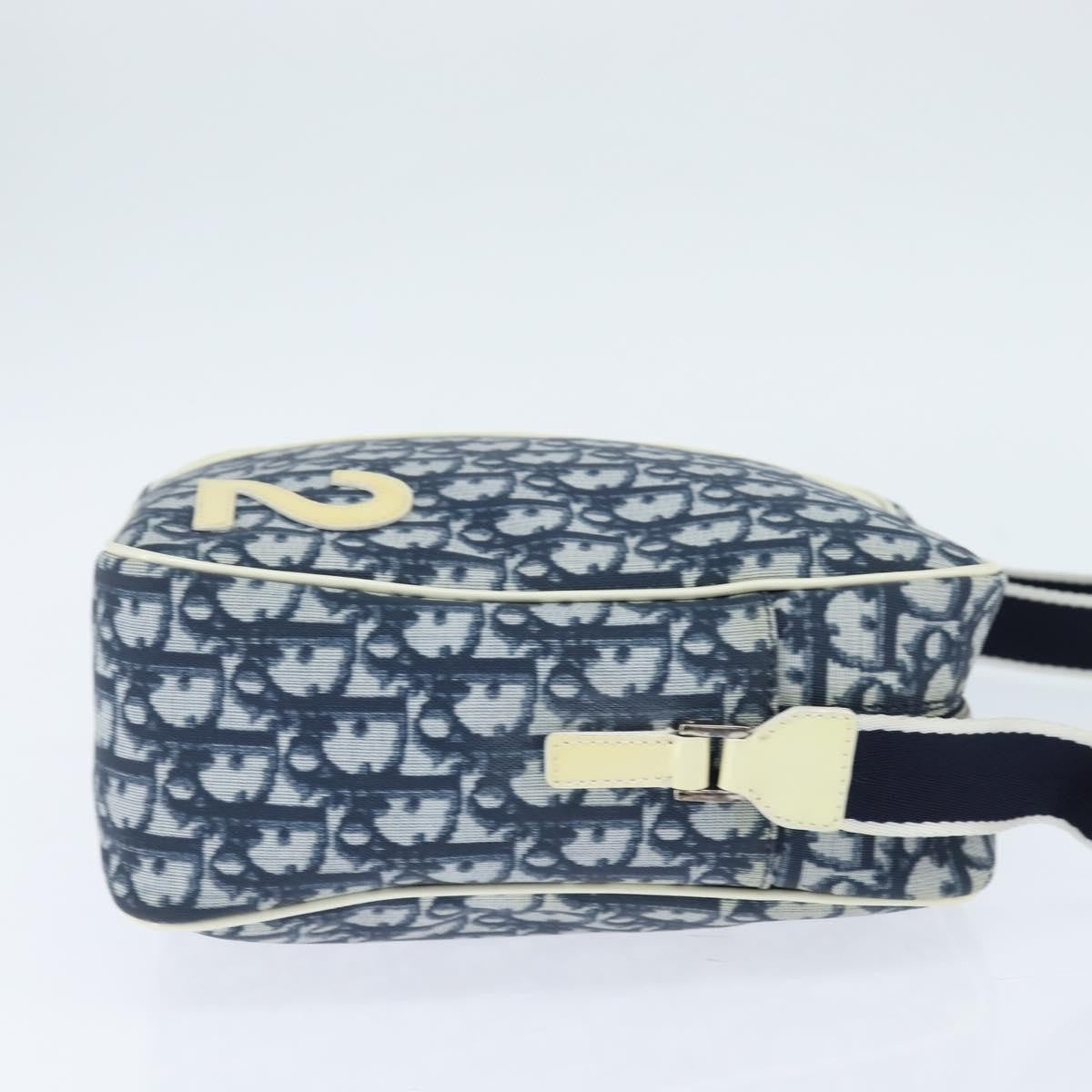 Christian Dior Trotter Shoulder Bag Canvas Blue Canvas Shoulder Bag Bag ()