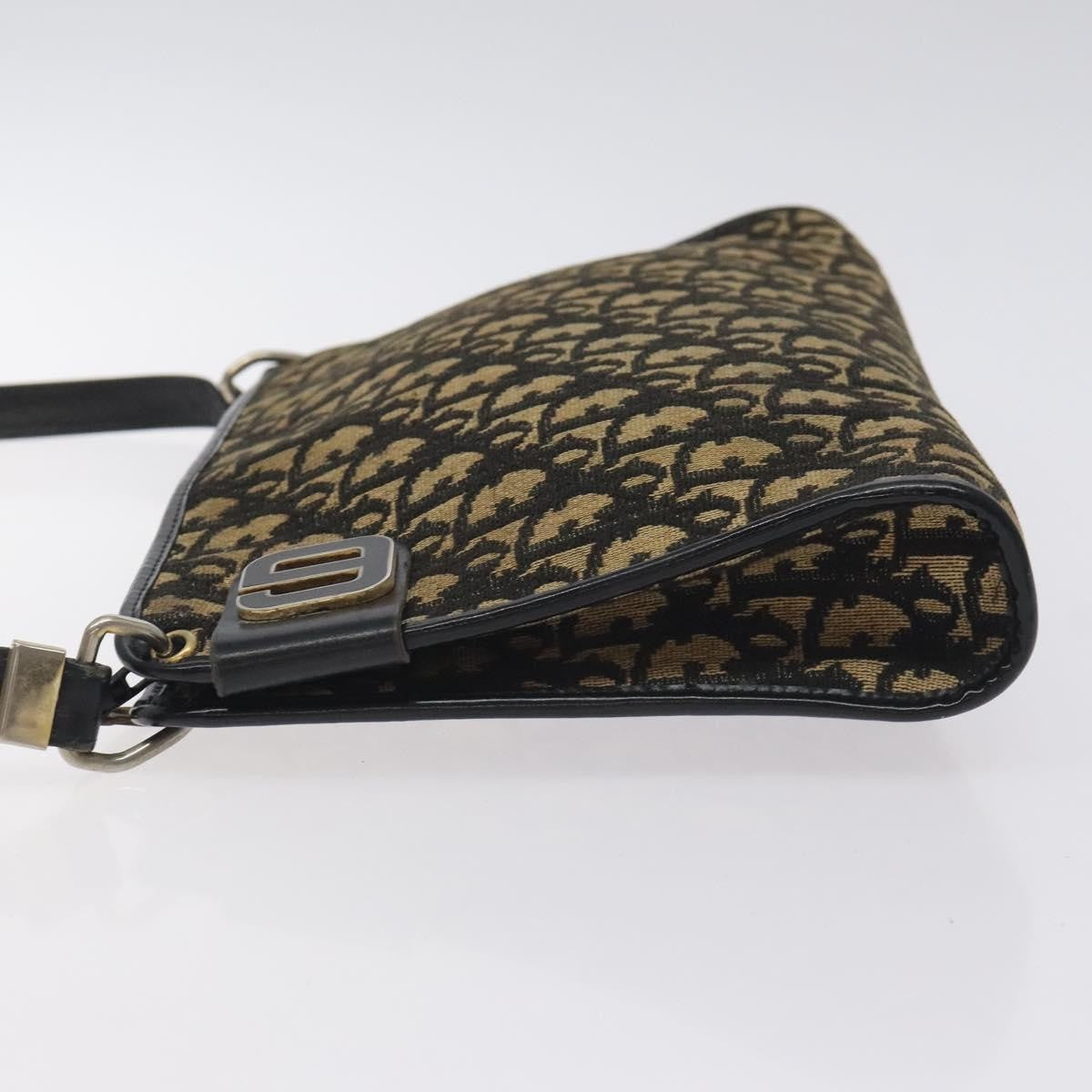 Christian Dior Vintage Trotter Shoulder Bag Canvas Navy Canvas Shoulder Bag Bag ()